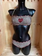 Pepita halter / strapless bikini maat 36 sandy leopard, Kleding | Dames, Badmode en Zwemkleding, Verzenden, Nieuw, Bruin, Bikini
