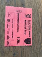 TICKET VITESSE-NORWICH CITY 93/94 UEFA CUP, Ophalen of Verzenden, Zo goed als nieuw, Vitesse, Overige typen