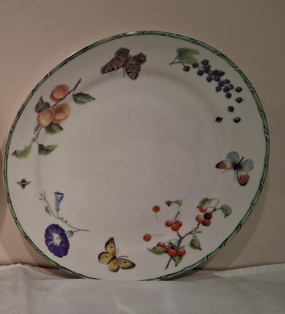 Janneke Brinkman taart gebaksbordjes Fruit & Flowers, Ophalen of Verzenden, Zo goed als nieuw, Bord(en), Overige stijlen