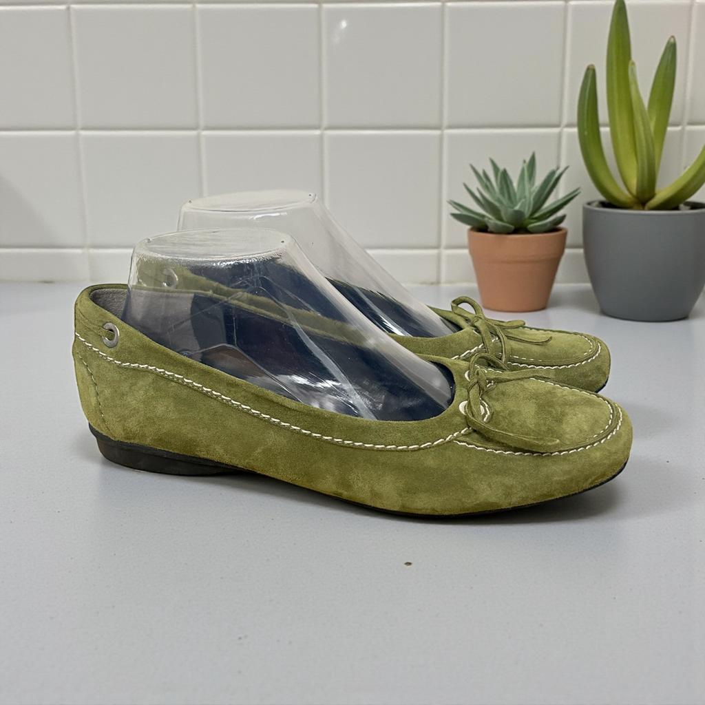 Paul Green Schoenen Mt6 Groen Suède Leer Loafers Ballerina’s, Kleding | Dames, Schoenen, Instappers, Ophalen of Verzenden, Zo goed als nieuw