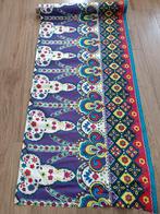 BIJNA GRATIS!! Vintage stof felle kleuren gecoat 80 cm (R18), Overige materialen, Overige kleuren, Ophalen of Verzenden, 30 tot 120 cm