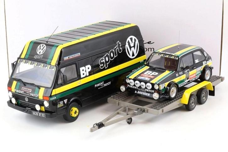 Rallye Pack Volkswagen Set Golf I GTi Group 2 + LT35 Service, Hobby en Vrije tijd, Modelauto's | 1:18, Nieuw, Auto, OttOMobile