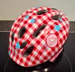 Kinderfietshelm rood/wit geruit met sterren (maat S), S, Gebruikt, Ophalen of Verzenden, Onbekend