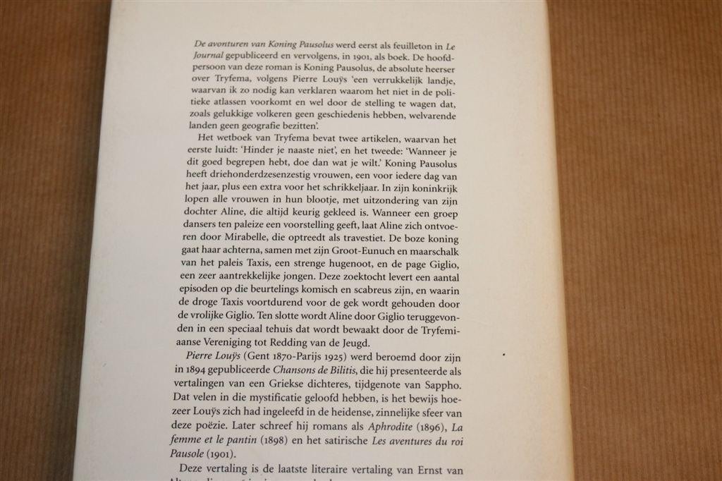 Avonturen van Koning Pausolus — Pierre Louys, Voltaire 2000, Ophalen of Verzenden, Gelezen