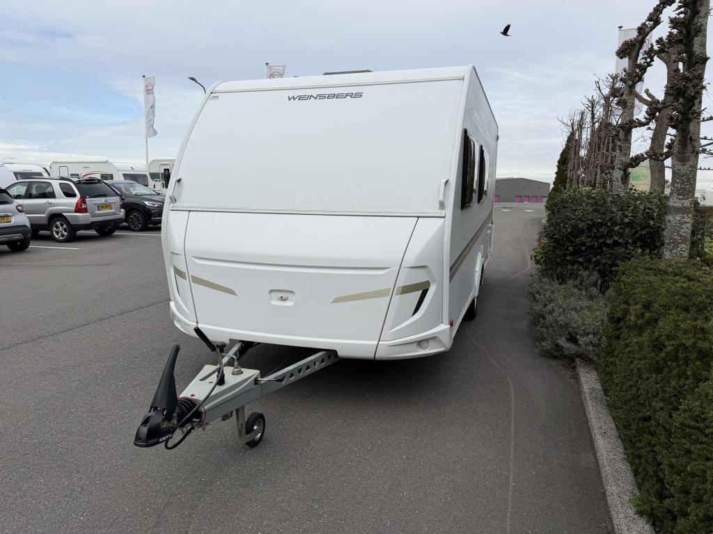 Weinsberg CaraOne 480 QDK Stapelbed 5 persoons, Caravans en Kamperen, Dwarsbed, Bedrijf, Treinzit, 5 tot 6 meter