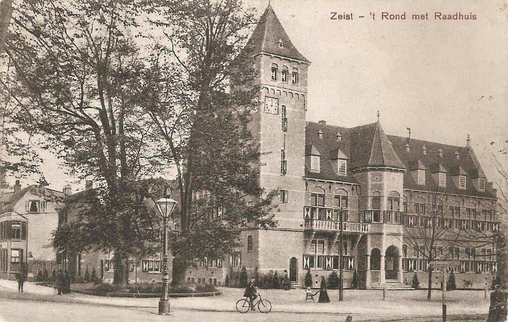Zeist, ’t Rond met Raadhuis, Ophalen of Verzenden, Voor 1920, Gelopen, Utrecht
