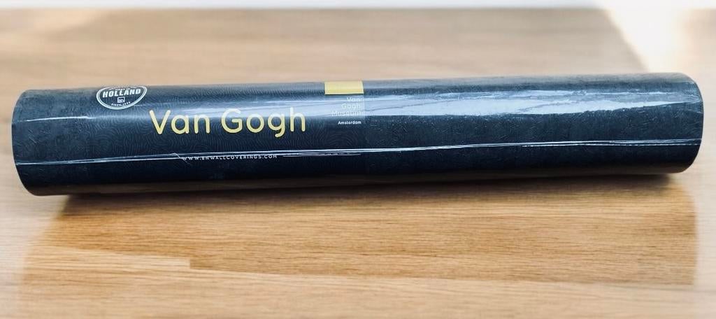 Van Gogh • Limited Edition • behangrol, Huis en Inrichting, Stoffering | Behang, Ophalen of Verzenden, Minder dan 10 m², Zwart