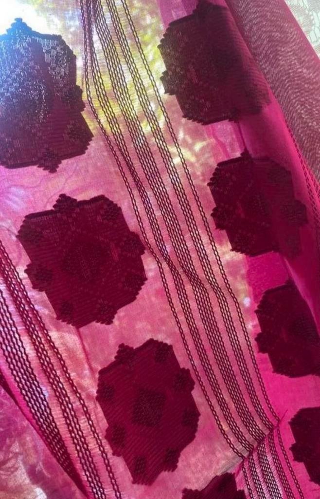 Batist coupon, Ophalen of Verzenden, 30 tot 120 cm, Katoen, Rood