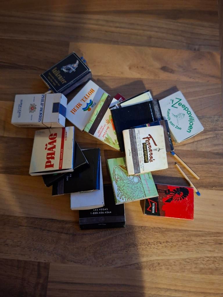 Collectie vintage luciferdoosjes en -boekjes, Verzamelen, Ophalen of Verzenden, Gebruikt, Luciferdoosjes of -merken