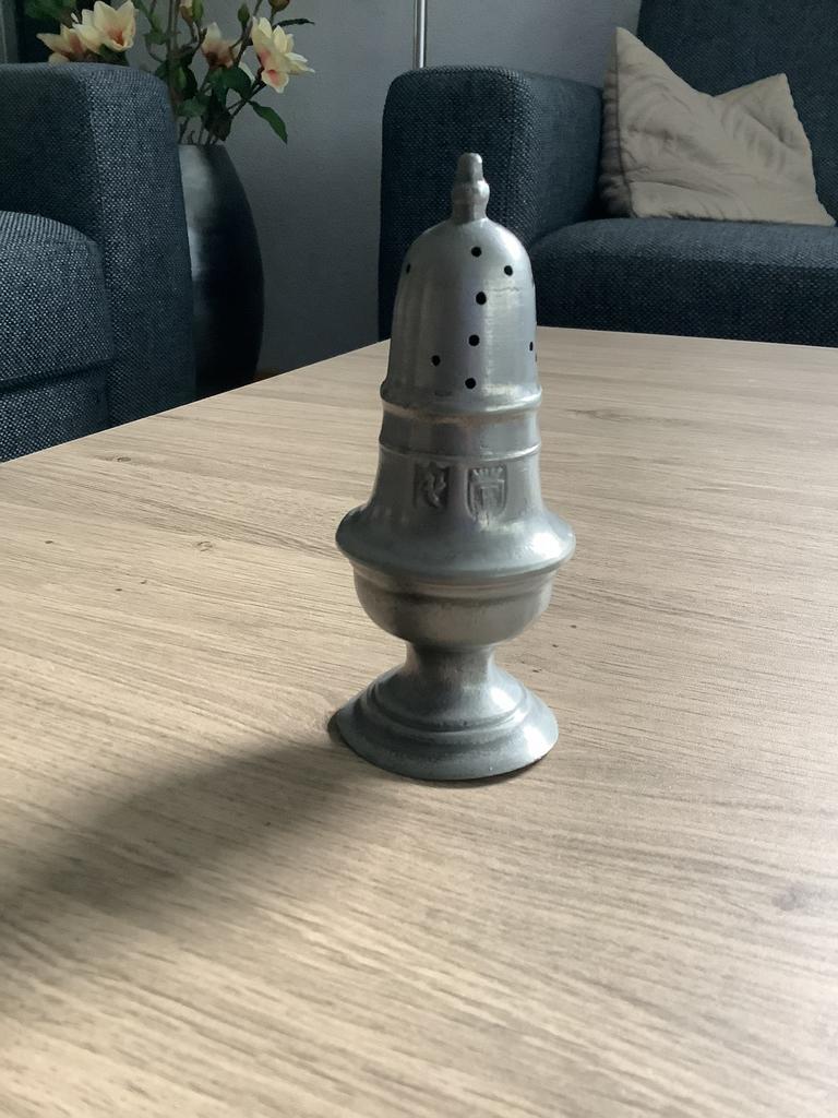 Tinnen zoutvaatje, Antiek en Kunst, Ophalen of Verzenden