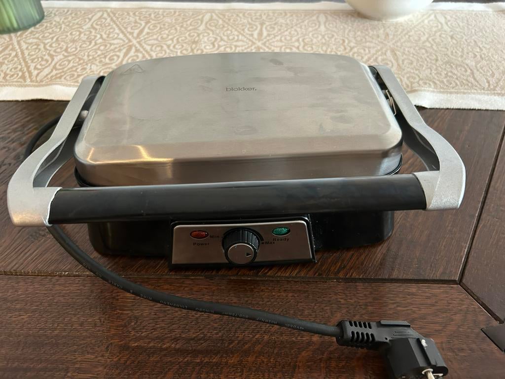 Contact grill van Blokker, Witgoed en Apparatuur, Contactgrills, Ophalen, Zo goed als nieuw