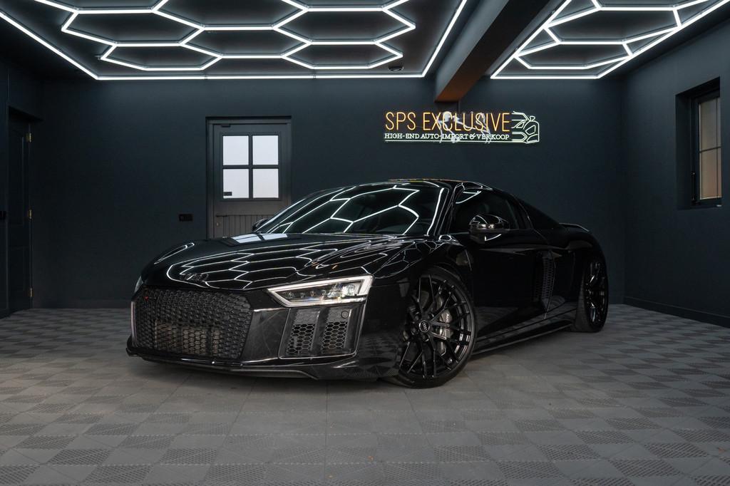Audi R8 5.2 FSI quattro Plus V10 / Keramisch / KW V4 / Apple, Automaat, Zwart, 5204 cc, Zwart