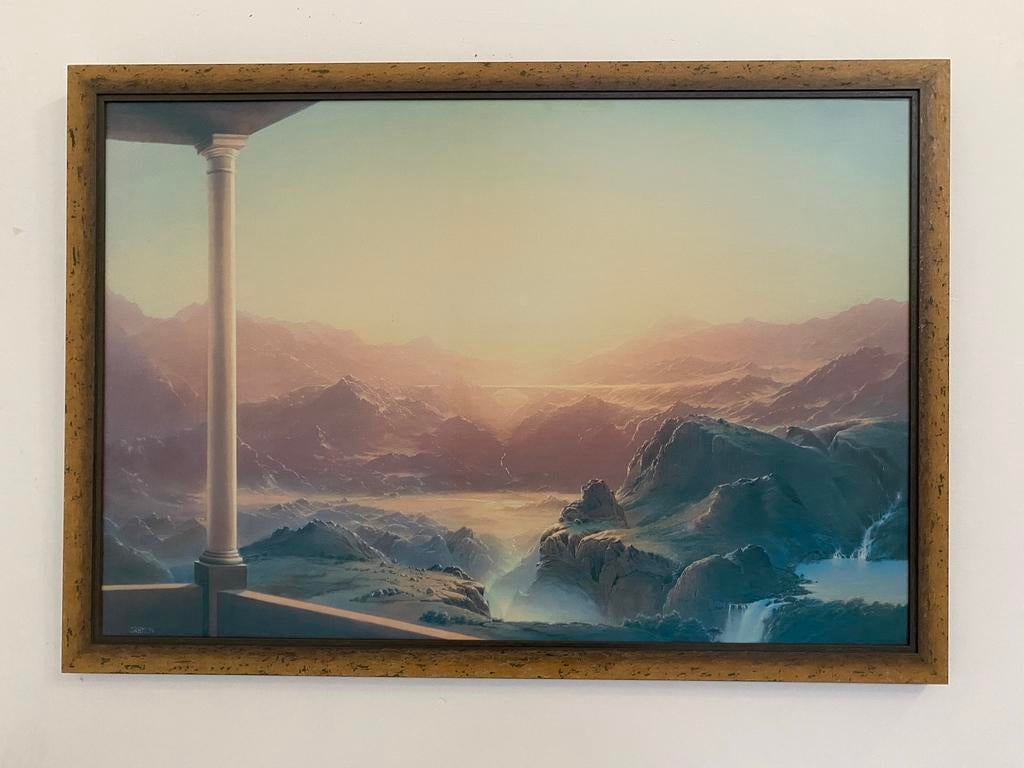 Schilderij maat 100x70 cm komt van Expo vandaan is puntgaaf, Antiek en Kunst, Ophalen