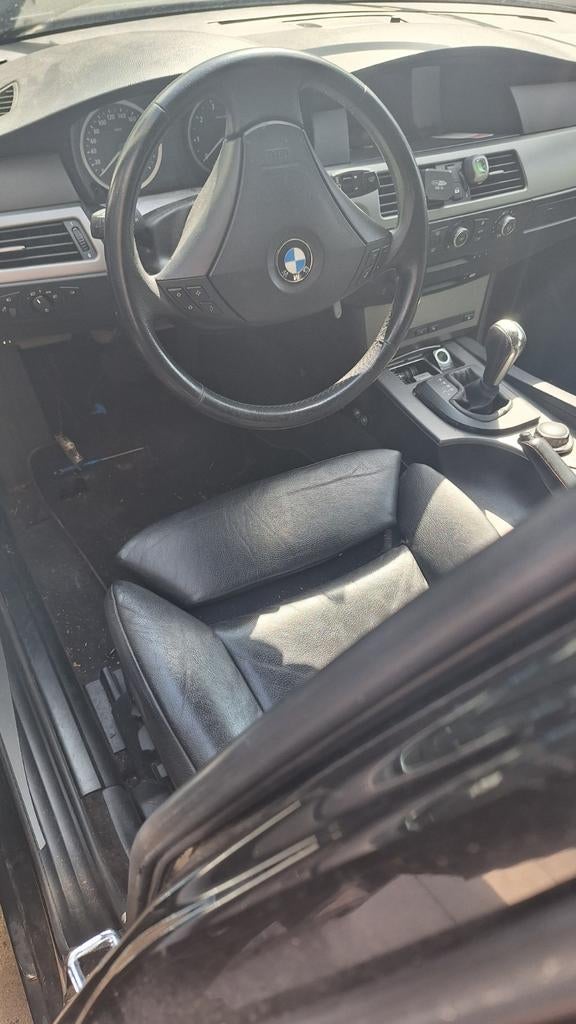 Zwart comfort lederen interieur BMW E61 5-serie pre LCI, Auto-onderdelen, Ophalen, Gebruikt, BMW