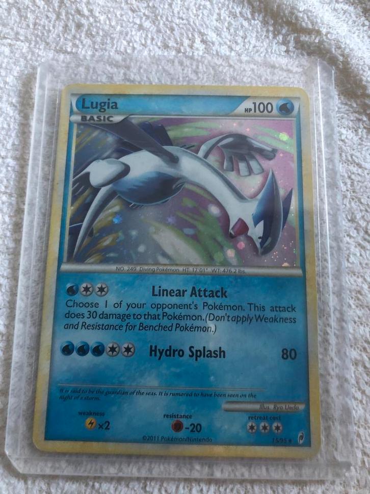 Lugia Pokémon kaart - Ongegradeerd, Hobby en Vrije tijd, Verzamelkaartspellen | Pokémon, Gebruikt, Losse kaart, Foil, Ophalen of Verzenden