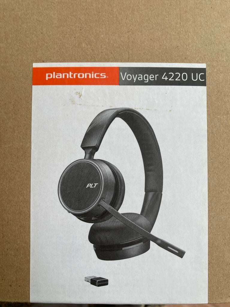Plantronics Voyager 4220 UC koptelefoon, Audio, Tv en Foto, Koptelefoons, Overige merken, Gebruikt, Draadloos, Op oor (supra aural)