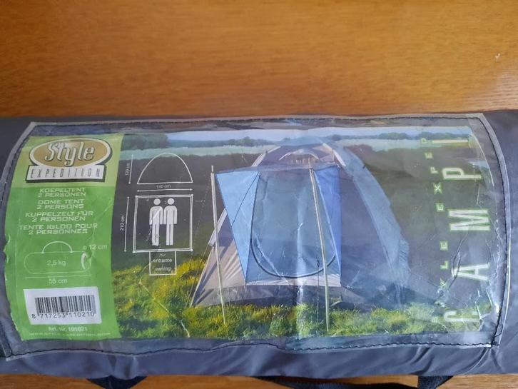 2 persoons KOEPELTENTJE - 1 weekend gebruikt, Caravans en Kamperen, Tenten, tot en met 2, Zo goed als nieuw, Ophalen of Verzenden