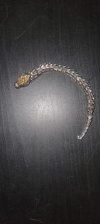 Zilveren S925 Drakenarmband - Echt Zilver, Sieraden, Tassen en Uiterlijk, Armbanden, Gebruikt, Ophalen of Verzenden, Zilver, Zilver