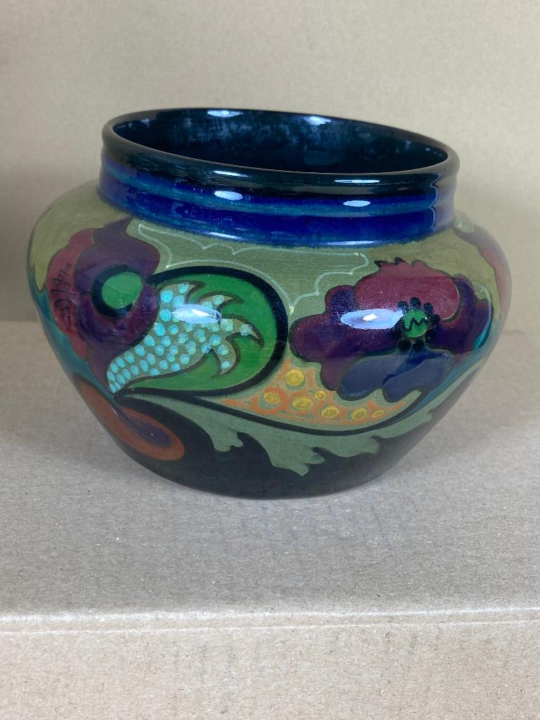 Gouda glans plateel vaas, Ophalen of Verzenden