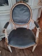Oude barokke fauteuils stoel, Huis en Inrichting, Stoelen, Ophalen, Heikant 21 Kaatsheuvel, Blauw, Belle Vieille Brocante