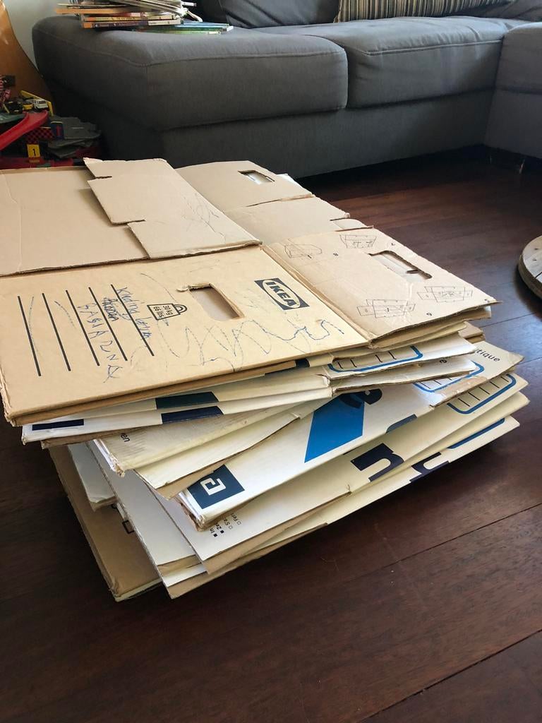 Gratis verhuisdozen, Ophalen, Doos, 50 tot 75 cm, Zo goed als nieuw