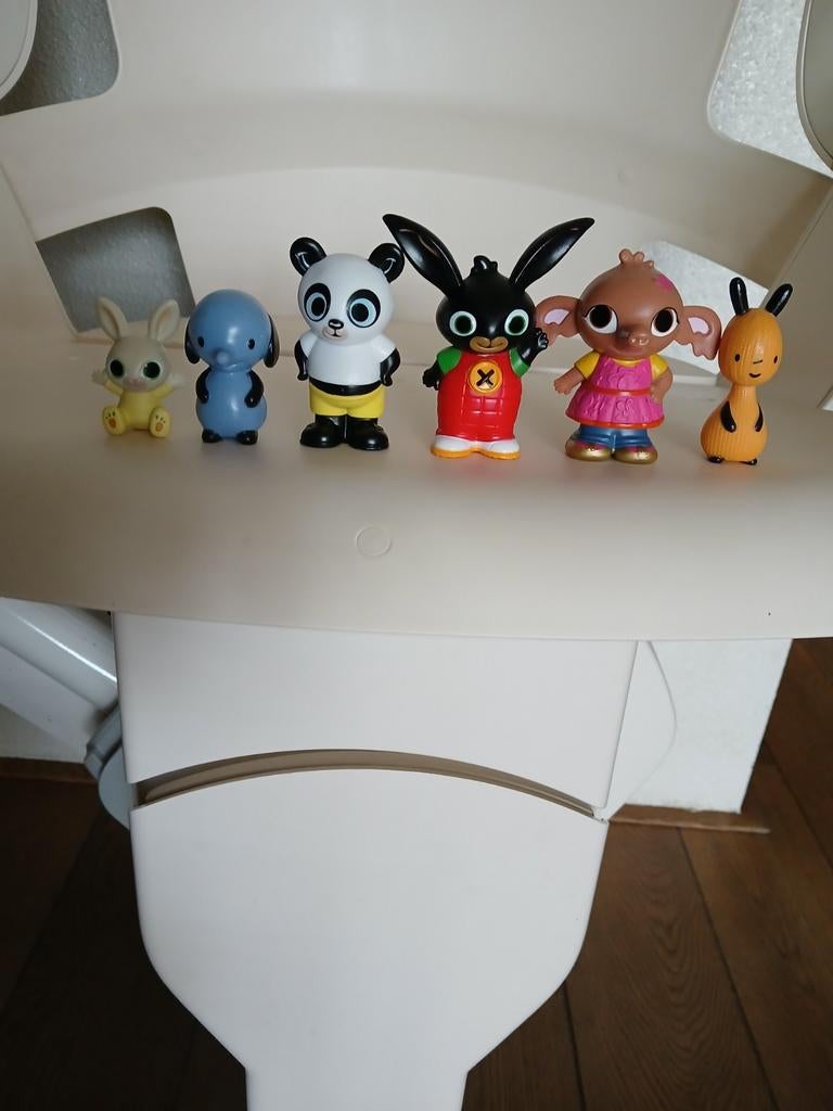Bing en zijn vrienden 6 poppetjes., Ophalen of Verzenden, Zo goed als nieuw