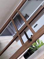 Svedex Donker eiken binnendeur met glas in stomp en opdek, Niet ingevuld, 80 tot 100 cm, Binnendeur, Niet ingevuld