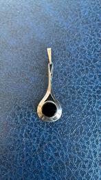 925 sterling zilver hanger zwarte onyx steen, Ophalen of Verzenden, Zo goed als nieuw, Zwart, Zilver