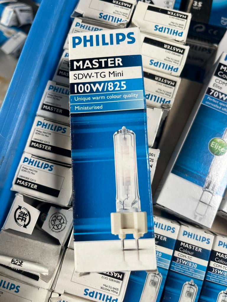 4 stuks philips Sdw-tg 100w 825 lampen, 60 watt of meer, Overige typen, Nieuw, Bipin of Steekvoet