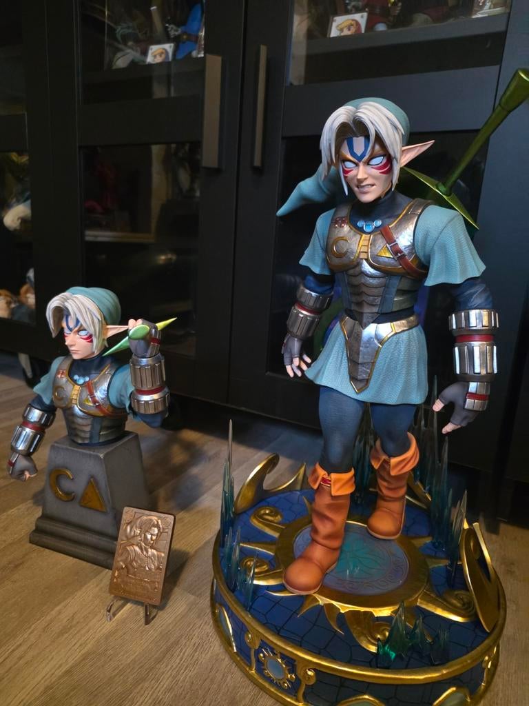 Legend Of Zelda Kintsukuroi Fierce Deity Link 1/4 Statue, Ophalen, Zo goed als nieuw