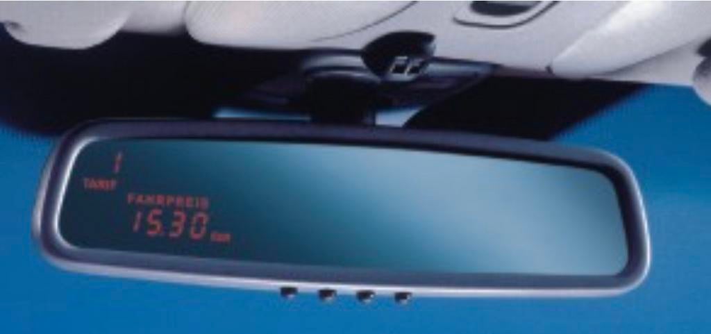 Hale speigelmeter - taximeter - Binnenspiegel - Gebruikt, Ophalen of Verzenden, Gebruikt, Universele onderdelen