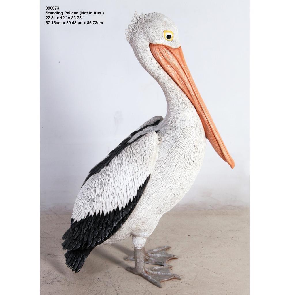 Pelican Standing – Pelikaan beeld Hoogte 91 cm, Verzamelen, Dierenverzamelingen, Nieuw, Overige typen, Ophalen