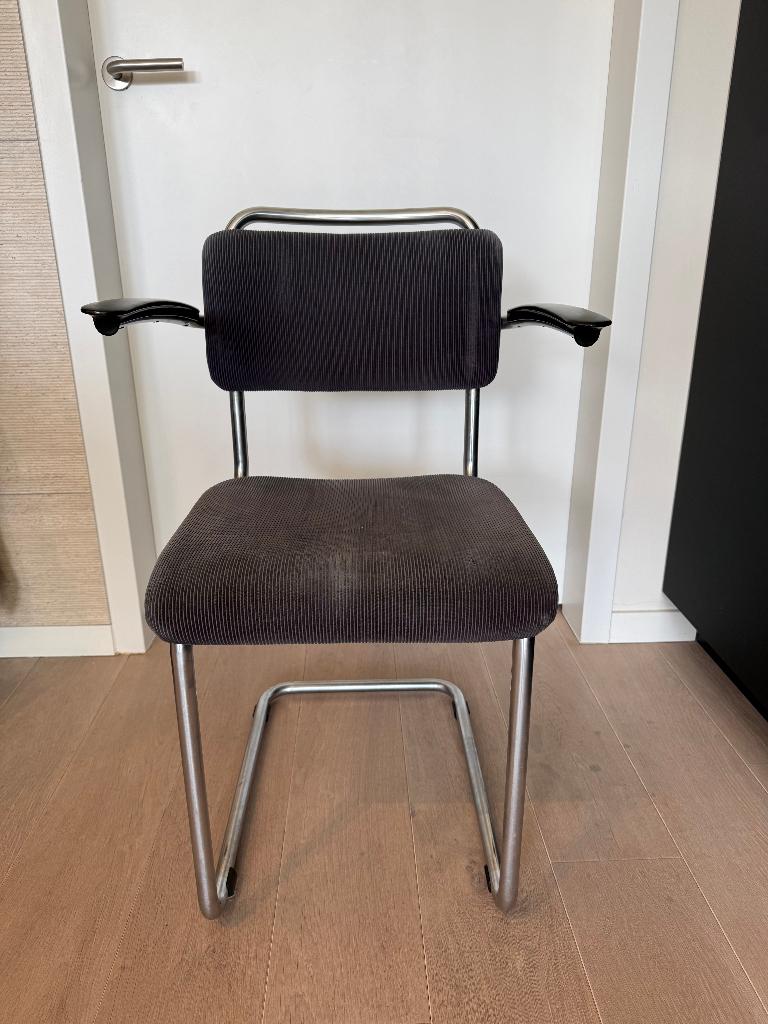 Gispen 201 vintage, Huis en Inrichting, Ophalen, Gebruikt, Blauw, Stof