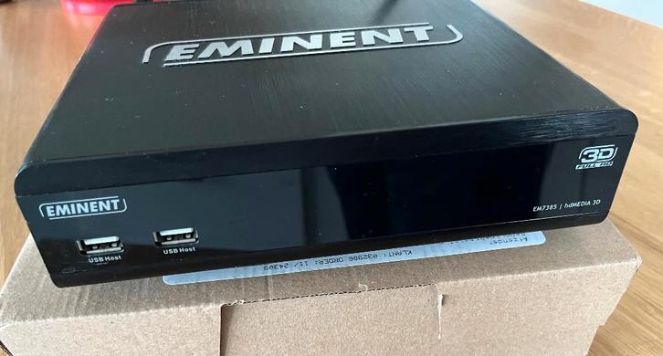 Eminent EM7385 Media Player, Audio, Tv en Foto, Mediaspelers, Gebruikt, 500 tot 1500 GB, HDMI, USB 2.0, Optische audio, Ophalen of Verzenden