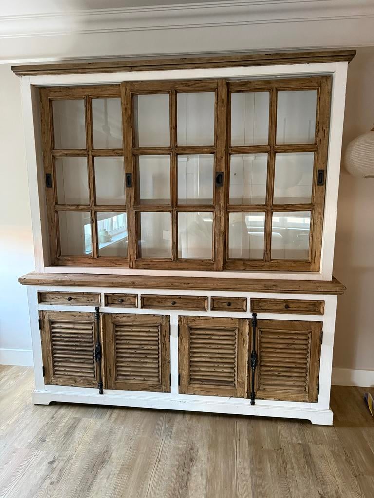 Nieuwstaat Tower Living Amanda Buffetkast 200cm Wit, Huis en Inrichting, Kasten | Buffetkasten, Ophalen, 200 cm of meer, 150 tot 200 cm