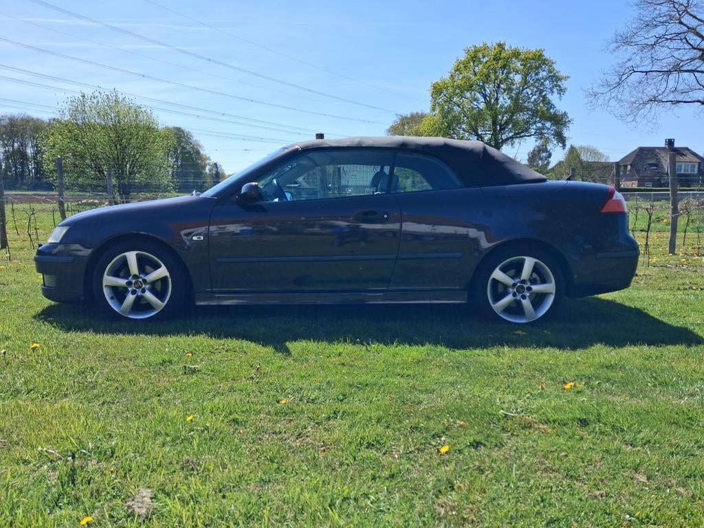 Saab 9-3 NG cabrio Vector Espresso Black automaat 2005, 1998 cc, 4 stoelen, Particulier, 93 €/maand