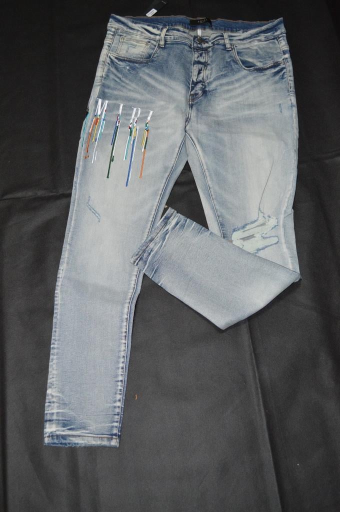 Amiri spijkerbroek maat 38 (L), Ophalen of Verzenden, Nieuw, Blauw, W36 - W38 (confectie 52/54)