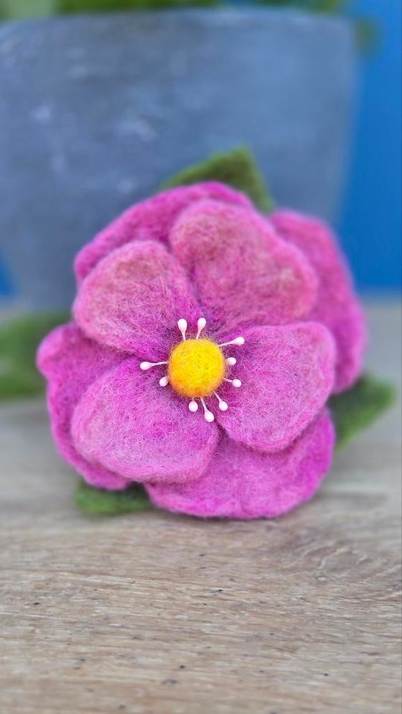 Handgemaakte Naaldvilt Bloem, Ophalen of Verzenden, Nieuw