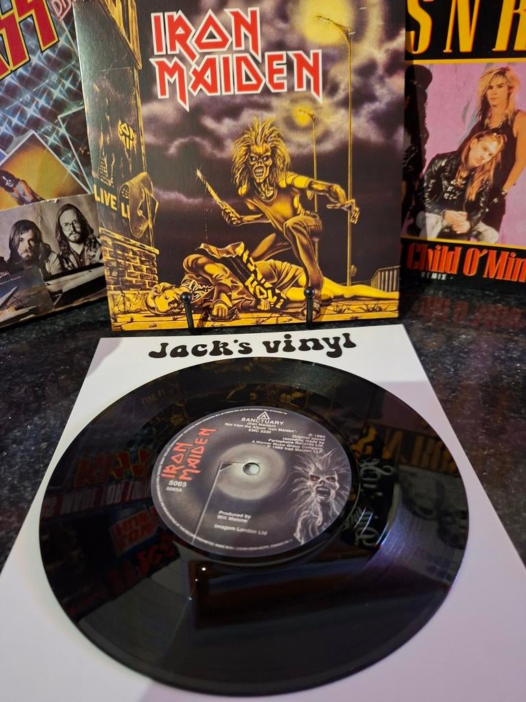 Iron Maiden - Sanctuary 7" Vinyl Single 2014, Ophalen of Verzenden, Zo goed als nieuw, Overige formaten, Poprock