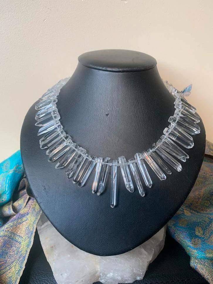 Bergkristal hoge trilling zuivert beschermt eyecatcher uniek, Sieraden, Tassen en Uiterlijk, Kettingen, Nieuw, Steen of Mineraal