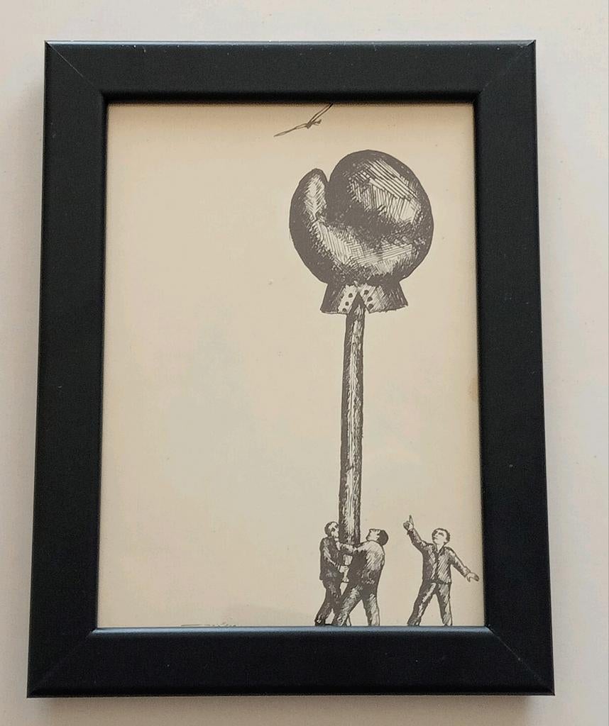 Roland Topor Surrealisme grafisch vignet jaren 70, Ophalen of Verzenden, 1960 tot 1980, Tijdschrift