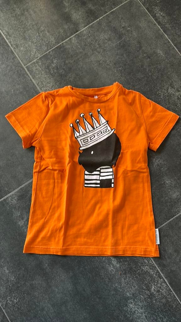 Oranje shirt jongen Koningsdag maat 122-128 Hema, Kinderen en Baby's, Kinderkleding | Maat 122, Ophalen of Verzenden, Zo goed als nieuw