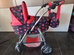 Poppenwagen met stippen en roze accenten, Kinderen en Baby's, Speelgoed | Poppen, Ophalen, Gebruikt, Overige typen