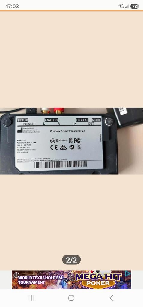 Opticon versterker gehoorapparaat, Ophalen of Verzenden, Zo goed als nieuw