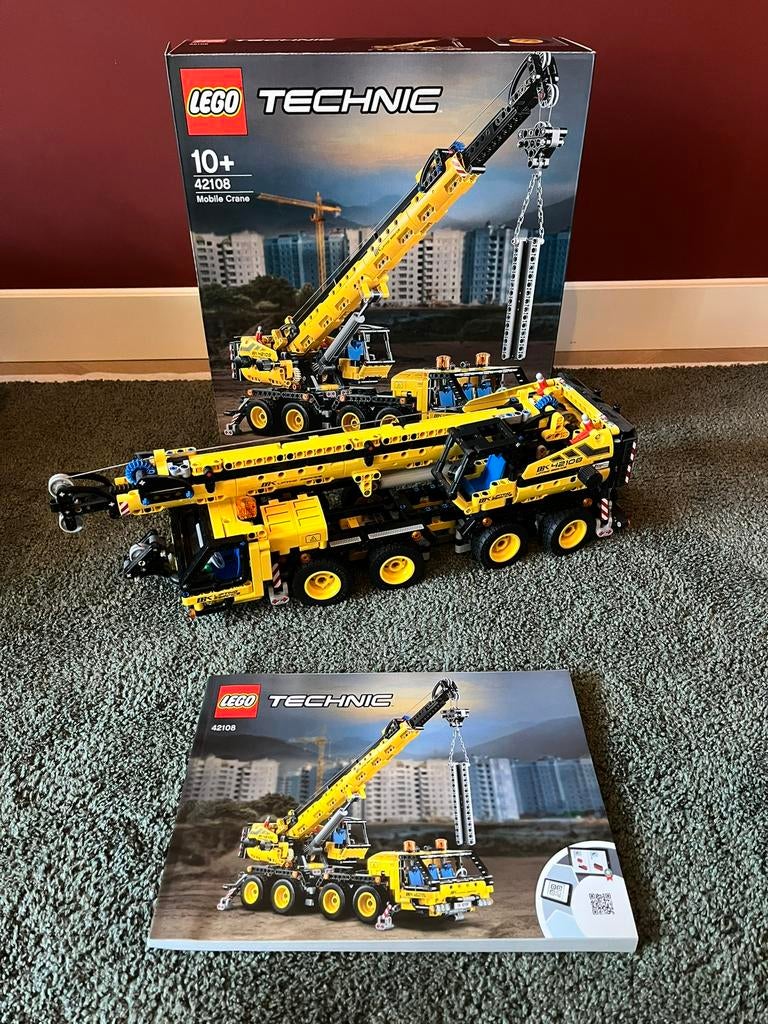 Lego technic 42108 mobile crane, Kinderen en Baby's, Speelgoed | Duplo en Lego, Ophalen, Zo goed als nieuw, Complete set, Lego