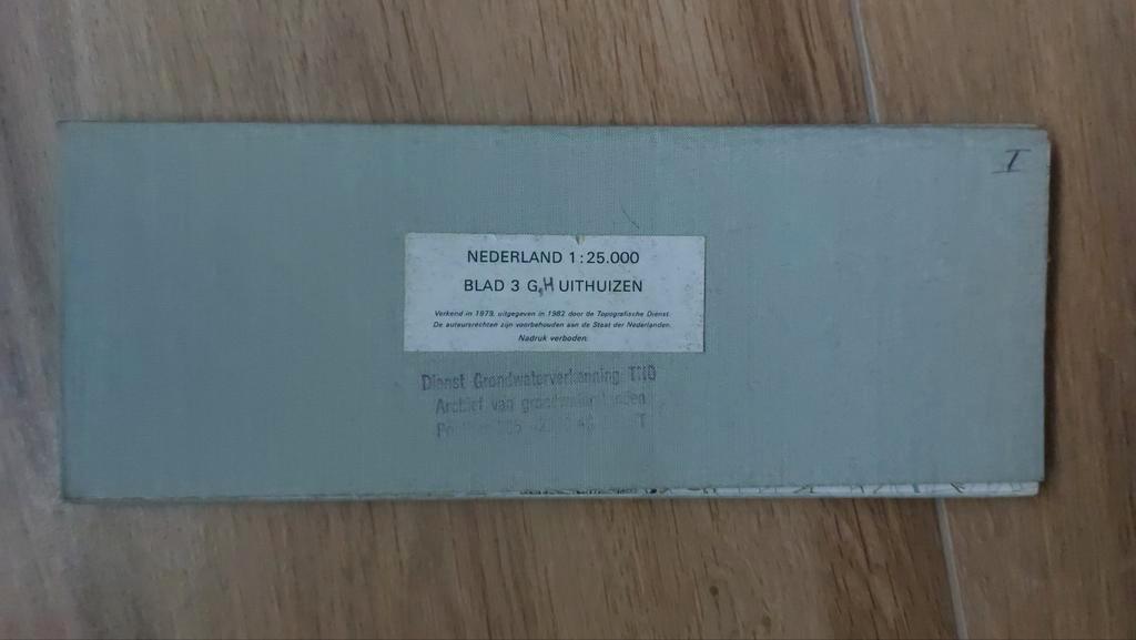 3G+H / Uithuizen Spijk Bierum Hoogwatum, Ophalen of Verzenden, 1800 tot 2000, Landkaart, Zo goed als nieuw