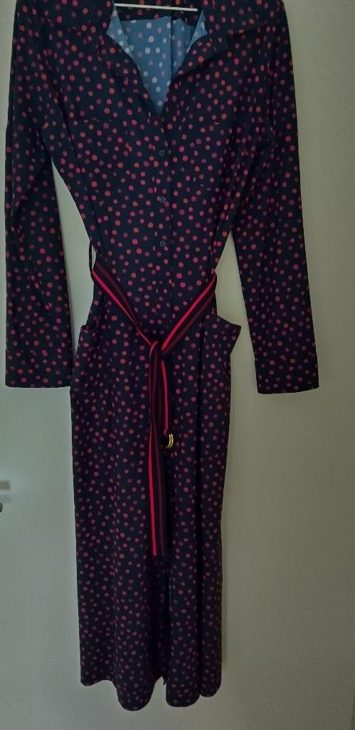 Doorknoop jurk van Studio Anneloes. Travelstof. Maat L, Studio Anneloes, Blauw, Maat 42/44 (L), Ophalen of Verzenden