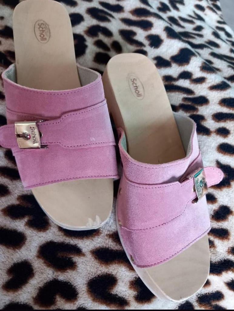 Scholl nieuwe roze klompen slippers, Ophalen, Nieuw, Roze