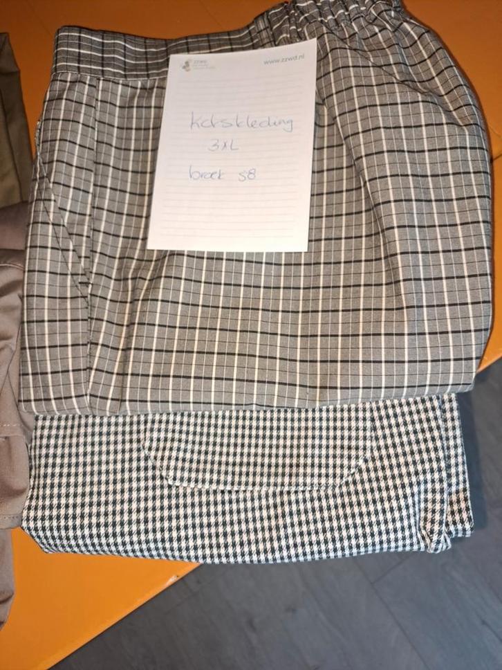 Nieuwe koks kleding 3XL en broek 58, Kleding | Heren, Overige Herenkleding, Nieuw, Ophalen of Verzenden