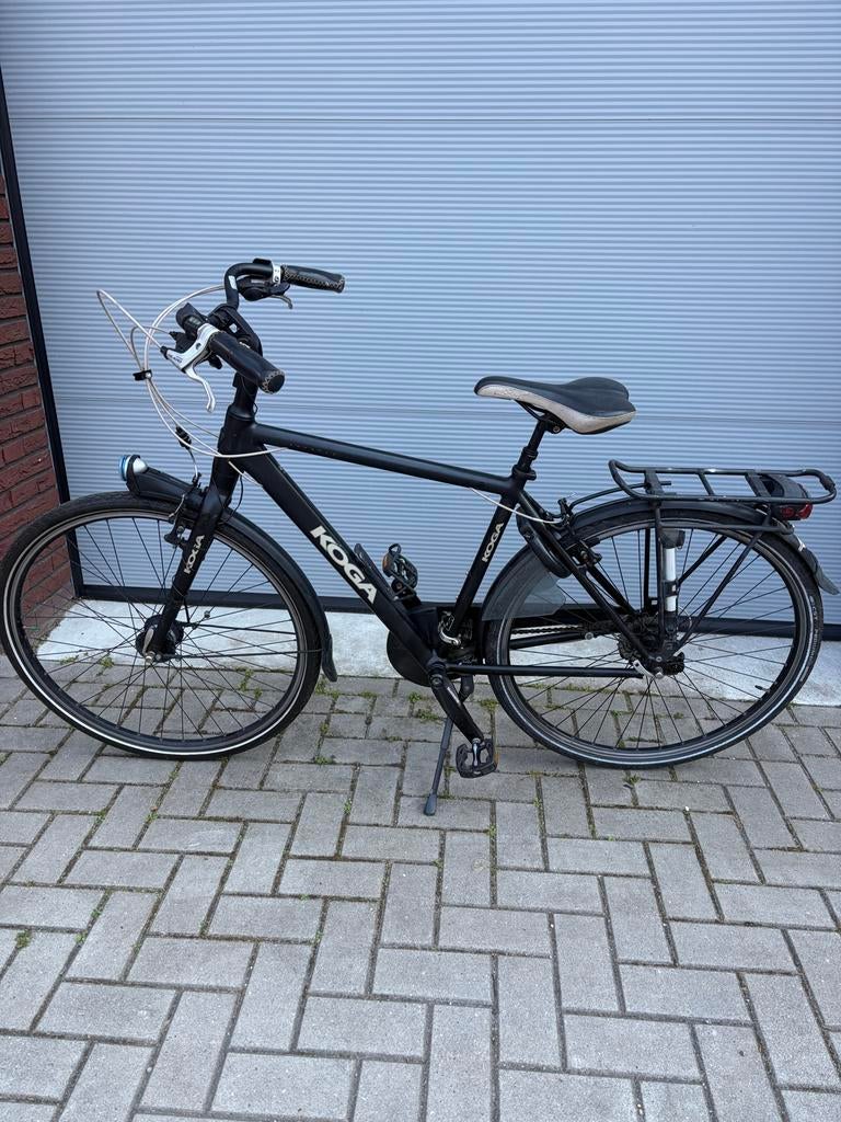 Koga Hybride Herenfiets Maat 50, Fietsen en Brommers, Fietsen | Heren | Herenfietsen, Gebruikt, Velgrem, Versnellingen, 49 tot 53 cm